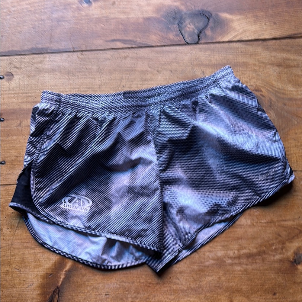 Nike Women's Black and Gray Athletic Shorts